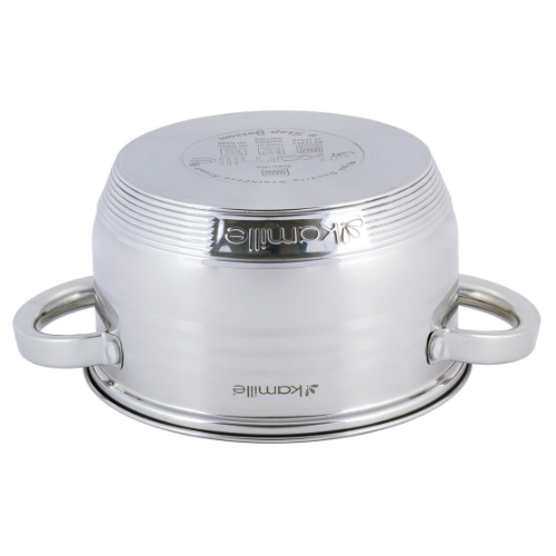 Каструля нержавіюча сталь 2л з кришкою порожнисті ручки 4911 KAMILLE Житомир - изображение 6