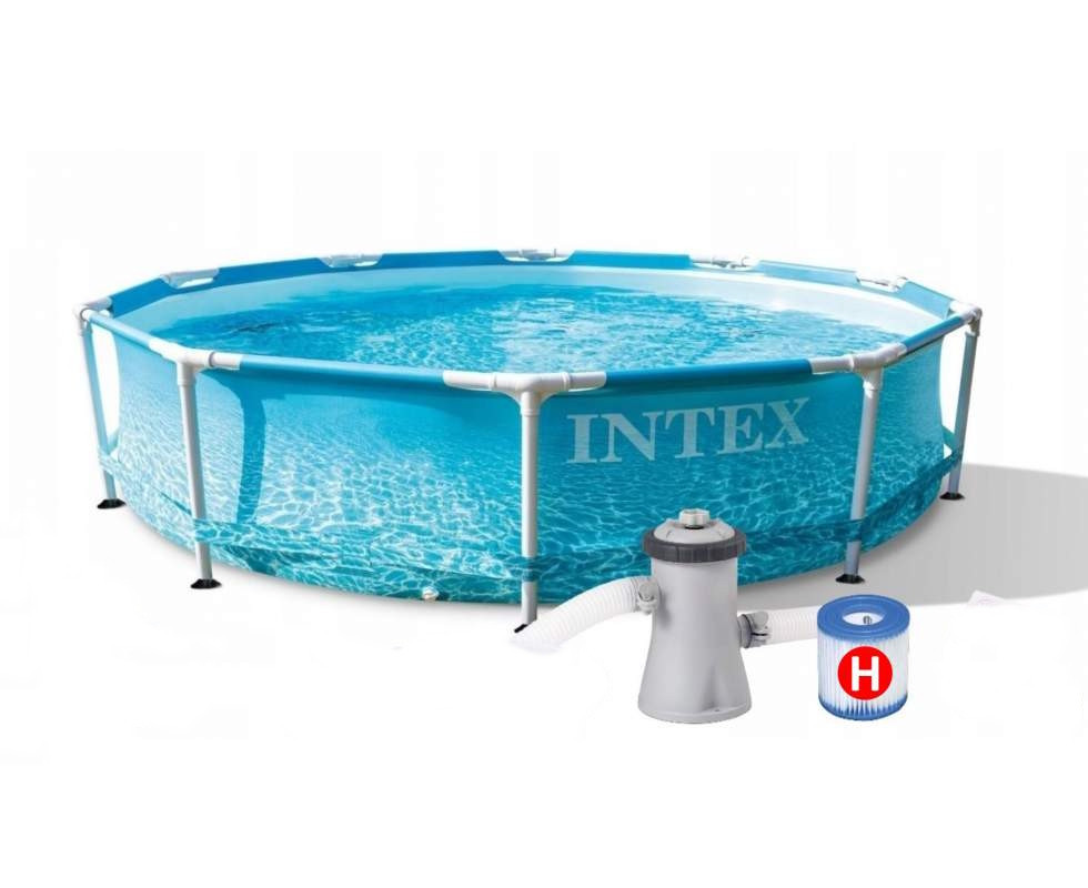Каркасний круглий басейн з фільтруючим насосом 305х76 см, 4485 літрів Intex 28208 Київ - фото 1