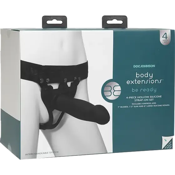 Набір для страпона Doc Johnson Body Extensions - BE Ready - Black Львів