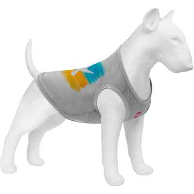 Борцовка для животных WAUDOG Clothes "Флаг" сетка L серая (303-0229-11) Винница