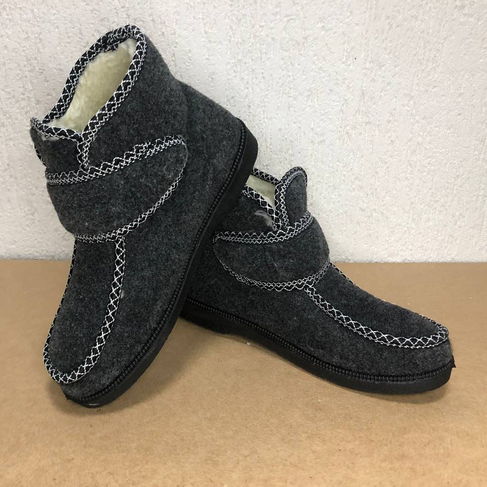 Жіночі дутики з текстилю, Жіночі зимові черевики з повсті, Домашні чуни жіночі Бурки хутряні MQ-80 Львів - фото 8