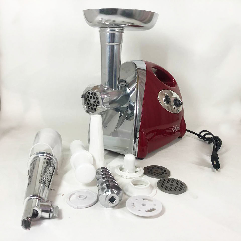 М'ясорубка з металевим корпусом, М'ясорубка для овочів і фруктів 'кухонна потужна для дому LR-39 Львів - фото 16