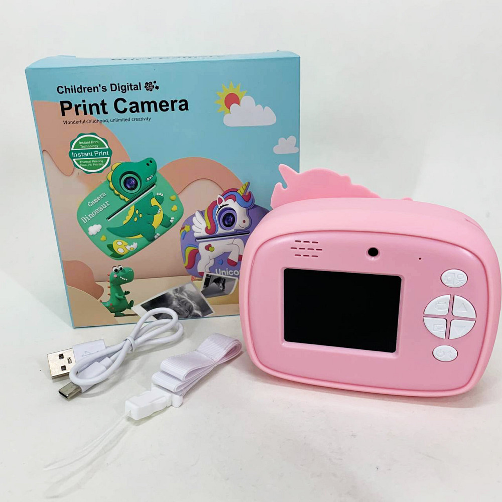 Дитячий фотик з вбудованим принтером для фото, Творчий міні-принтер для дітей Фотокамера творчості KC-46 Львів - фото 6