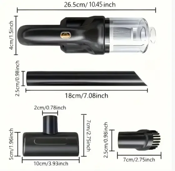 Автомобильный беспроводной пылесос Car vacuum cleaner AND XL-1452 Коломыя