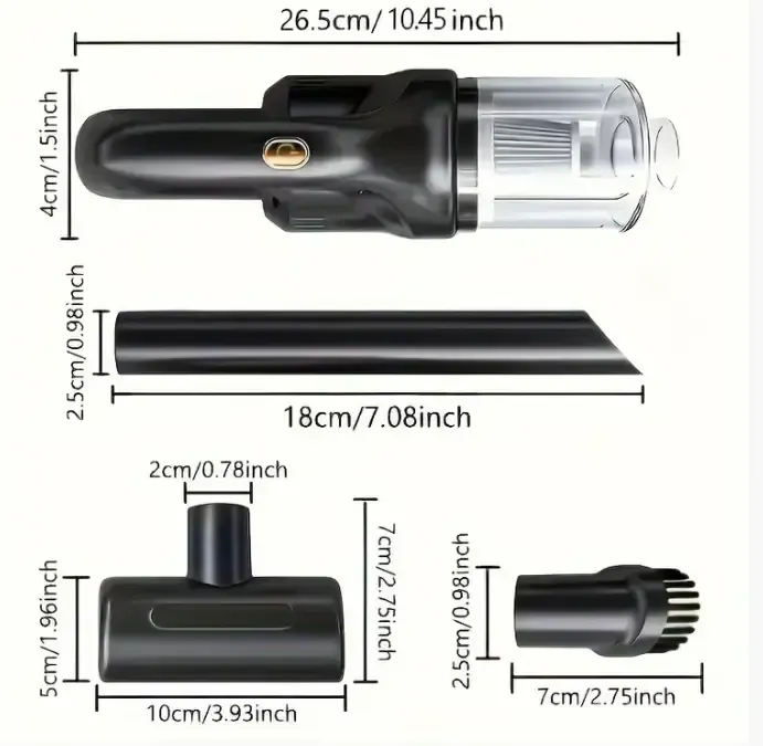 Автомобильный беспроводной пылесос Car vacuum cleaner AND XL-1452 Коломыя - изображение 2