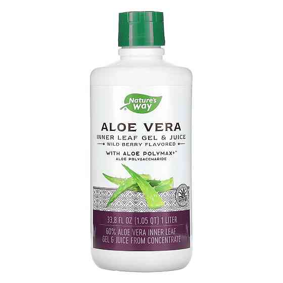 Алое вера гель і сік з алое полімаксом Nature's Way Aloe Vera Gel & Juice (Berry) 1000 ml Київ