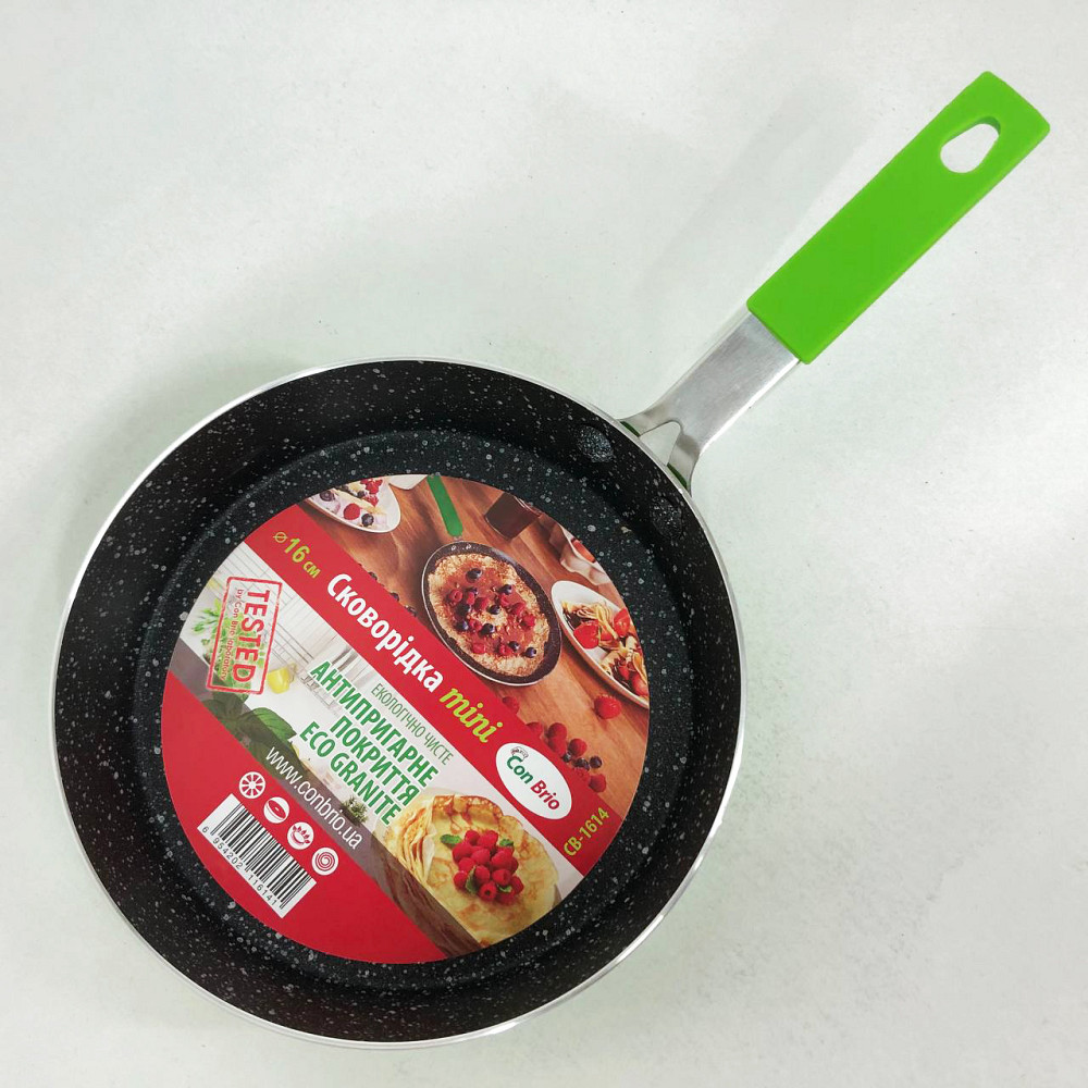 Надежная сковорода с антипригарным покрытием Con, Сковорода для приготовления пищи без масла HM-38 Львов - изображение 4