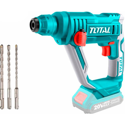 Перфоратор Total TRHLI201681 акумуляторний SDS-Plus, 20В, 2Ah, 850 об/хв, кейс (TRHLI201681) Вінниця - фото 2