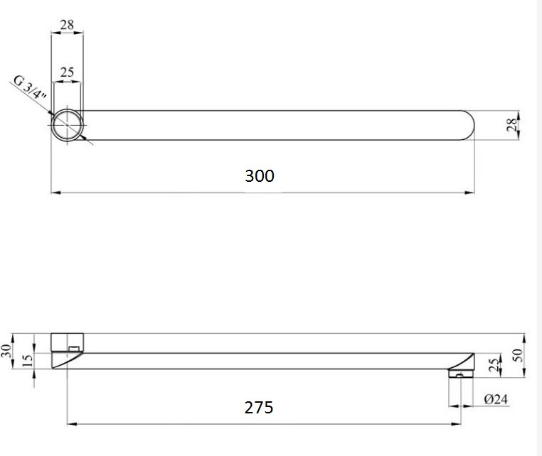 Вилив змішувача Globus Lux M72 30F Луцьк - фото 2