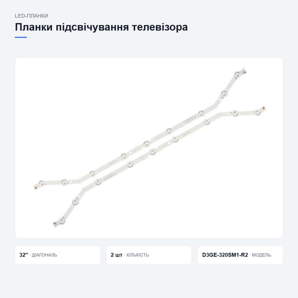 Планки підсвічування для телевізора Samsung, 2 шт Київ - фото 4