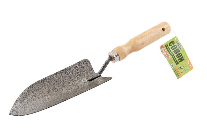 Совок посадочный MASTERTOOL с деревянной ручкой 300х85 мм 14-6187 Ровно - изображение 1