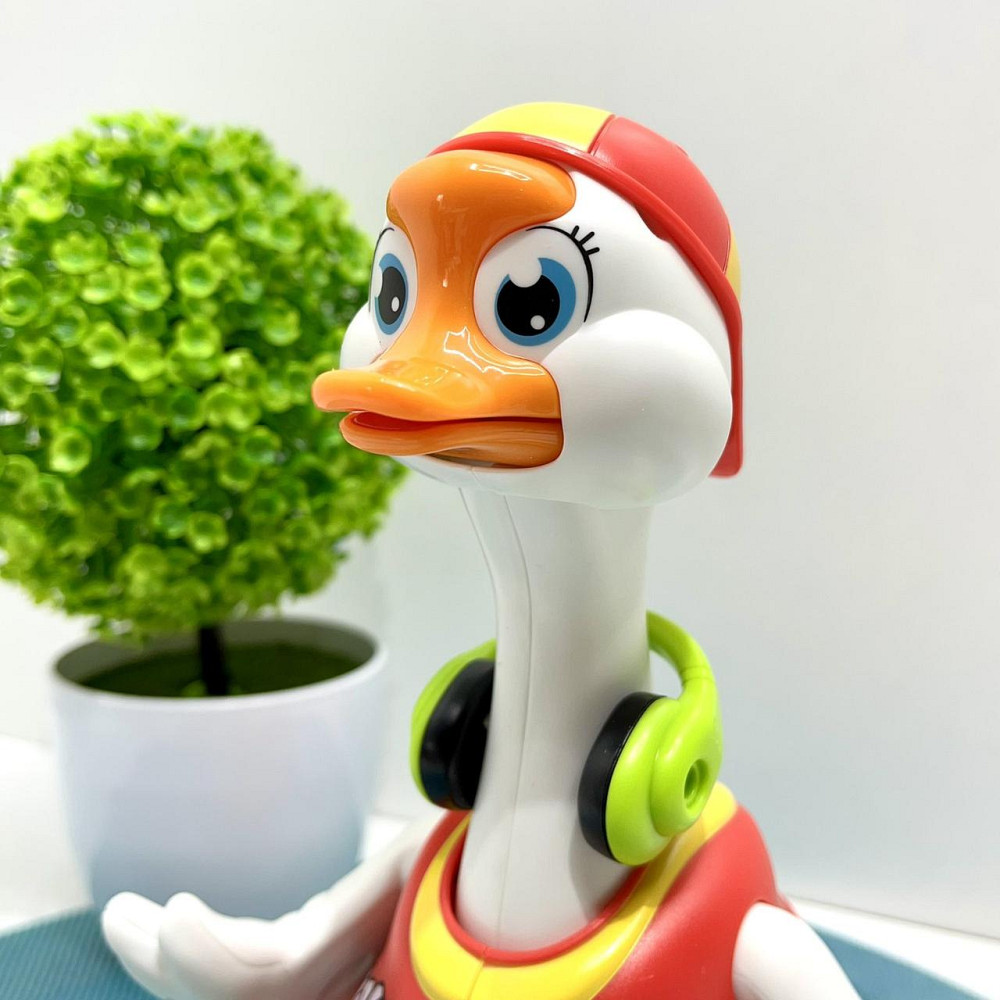 Музична іграшка Hola Гусак хіпхопер говорить англійською співає хіп-хоп пісні підсвічування танцює Зелена (828) Чернигов - изображение 5