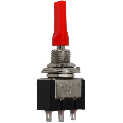 Тумблер MTS-112-E1 (ON-(ON) 3-х контактный, 3A, 250VAC, плоский Полтава - изображение 1