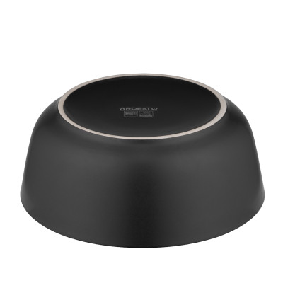 Салатник Ardesto Bolzano 720мл, кераміка, чорно-зелений, (AR2916BM) Винница - изображение 5