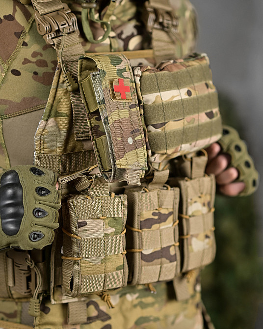 Плитоноска та РПС мультикам у зборі мультика кордура під магазин аптечку рацію Одеса - фото 6