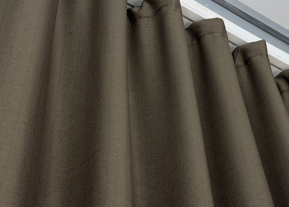 Шторна тканина Шеніл однотонний колір кавовий 1591ш Київ - фото 4