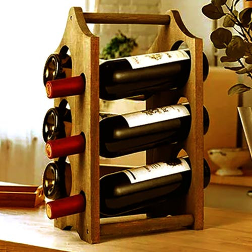Настольная винная полка 