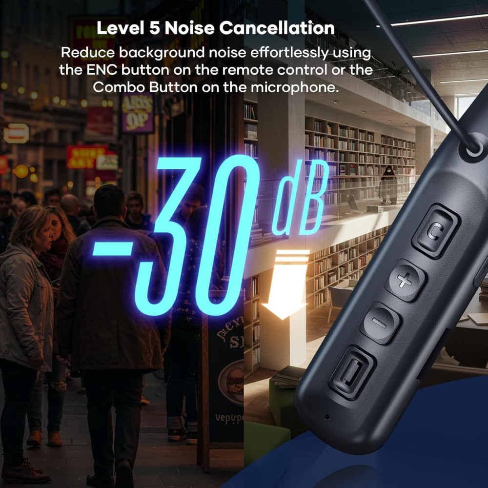 Бездротовий мікрофон VidalKraft MIC10, ENC, аудіомікшер, In-Ear Monitor, USB-C/Lightning, Bluetooth, для стрім Київ - фото 8