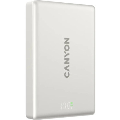 Батарея универсальная Canyon 10000mAh OnPower 511 PD20W Magnetic wireless MagSafe Grey (CNS-CPB511G) Винница - изображение 8