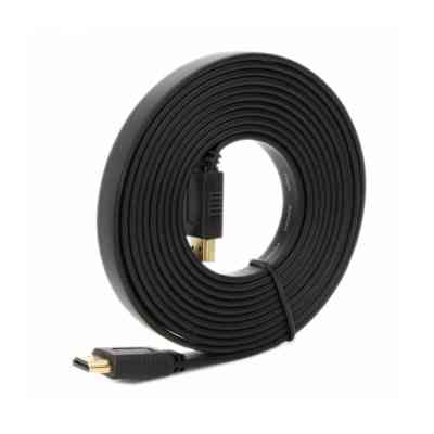 Кабель мультимедийный HDMI M to HDMI M 5.0m V1.4 black Merlion (YT-HDMI(M)/(M)SLIM-5.0m/01072) Винница