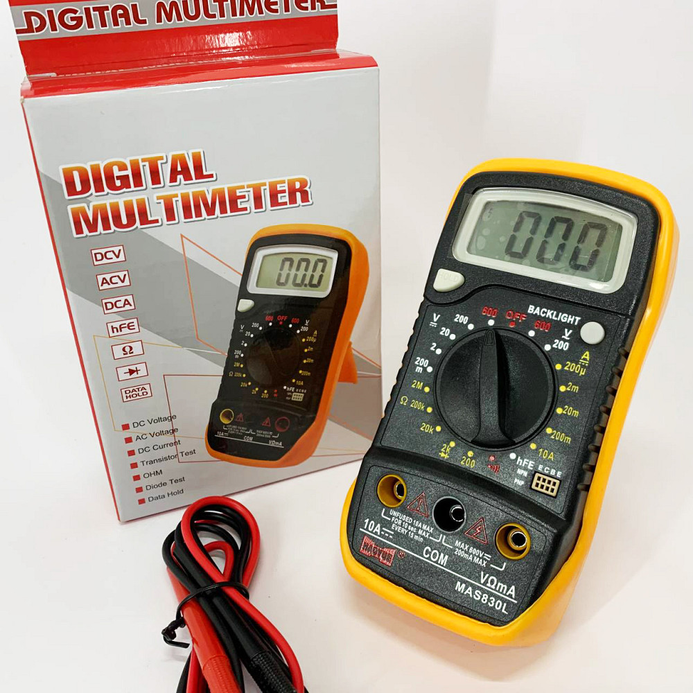 Тестер для електрика HAOYUE MAS830L, Мультиметр з високою роздільною здатністю, Професійний мультиметр AP-69 Львів - фото 8