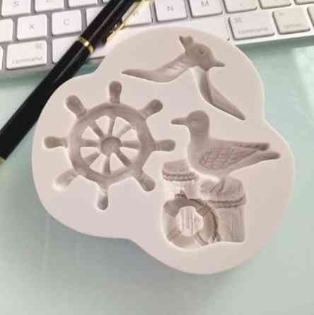 Молд кондитерский морской 85 на 95 мм серый Киев