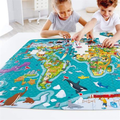 Пазл Hape игра Карта мира 105 элементов (E1626) Винница - изображение 4