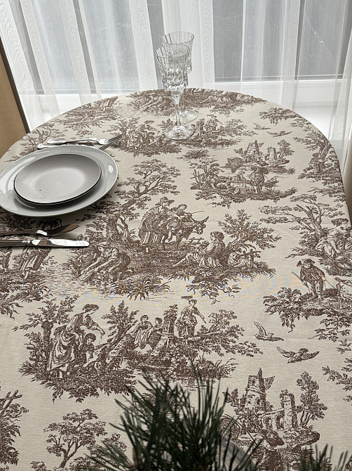 Ecotton Скатертина столова Ecotton DUCK 170х200 см водовідштовхувальна Italiano бежевий (30497 Коломия - фото 9