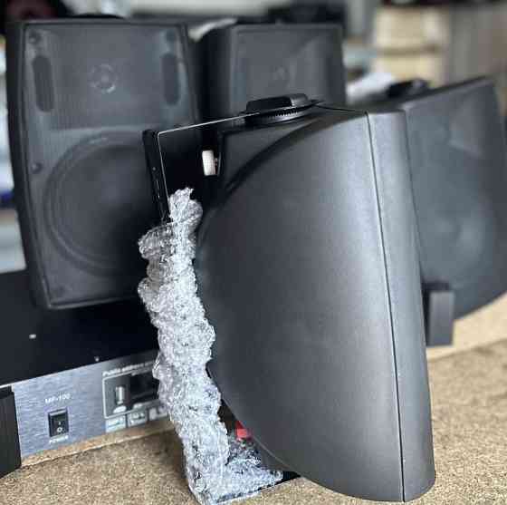 Акустический комплект усилитель 100ват 5 регуляторов 5шт колонок. Харьков