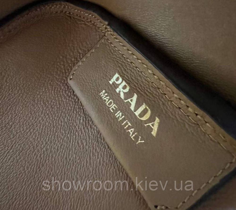 Жіноча брендова шкіряна сумочка Pr0822 коричнева Київ - фото 9