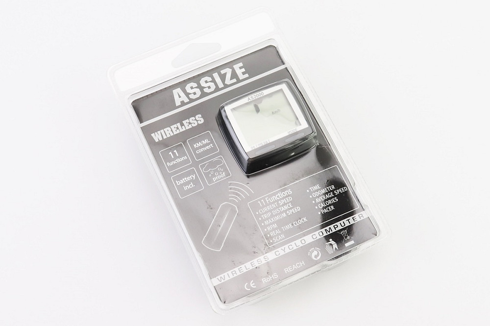 Велокомп'ютер 11-функцій, бездротовий, чорний AS-2000 (без батарейок) Київ - фото 3