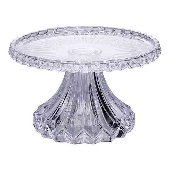 Стеклянная тортовница на ножке Ø26 см Киев
