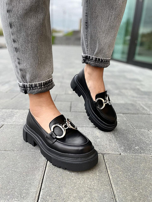 ALEX BELL Туфлі жіночі ALEX BELL 793K-1-21AP чорні (весна-осінь, шкіра натуральна) (4847) Коломия - фото 1