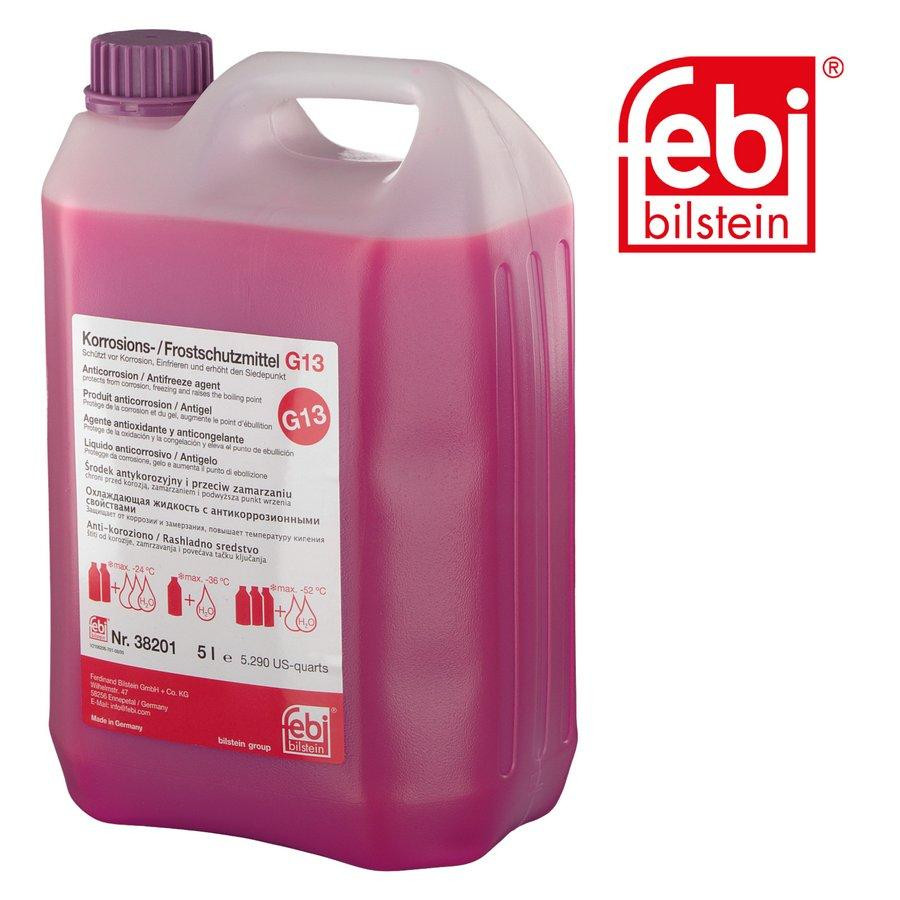 Febi 38201 — Антифриз G13 (фіолетовий) 5L | Сучасний стандарт охолодження для авто VAG та преміум сегменту Ковель - фото 1