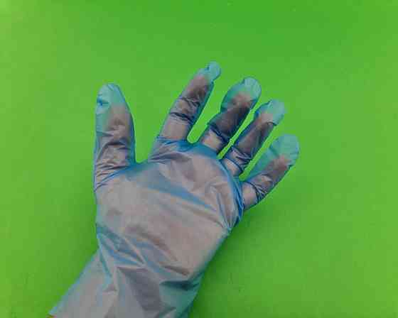 Рукавиці Термоеластопласт Синій (200шт) M (1.75 гр) 004 (1 пачка) Харків