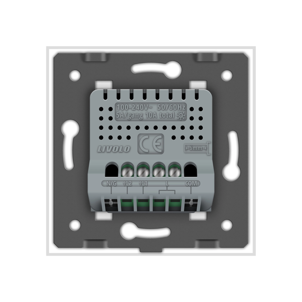 Розумний сенсорний ZigBee вимикач 2 сенсора Livolo білий скло (VL-C702Z-11) Коломыя - изображение 4