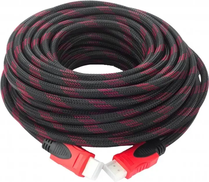 Кабель HDMI-HDMI Donli оплетка, фериты, усиленный 30 м (V1.4) Коломыя - изображение 2