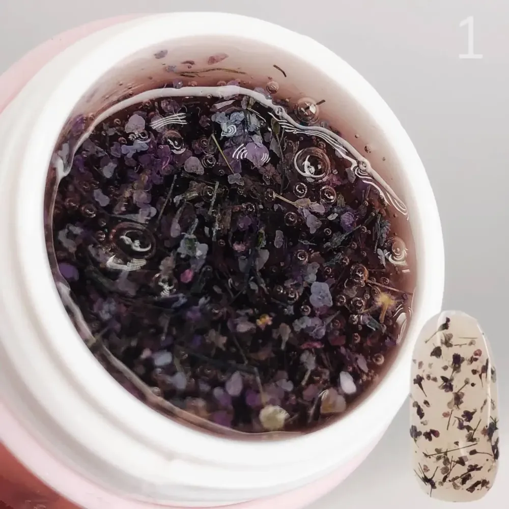 Гель з сухоцвітом Saga Professional Flower Fairy Gel № 01, 5 г Київ - фото 2