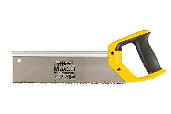 Ножовка пассивная MASTERTOOL 12TPI MAX CUT 300 мм закаленный зуб 3D заточка полированная 14-2703 Ровно