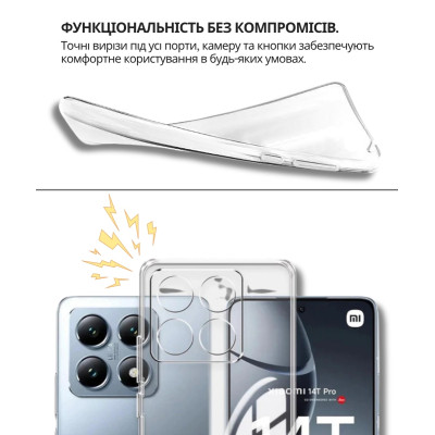 Чехол для мобильного телефона BeCover Silicone Xiaomi 15T Transparent (714688) Винница - изображение 4