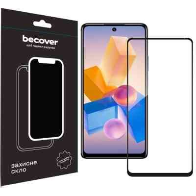 Стекло защитное BeCover Infinix Hot 40 Pro (X6837) Black (711149) Винница