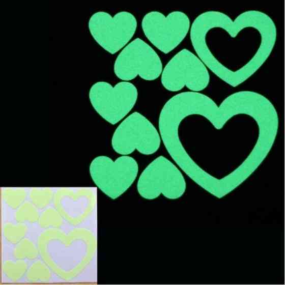 Світяться сердечка в темряві 10*10см Київ