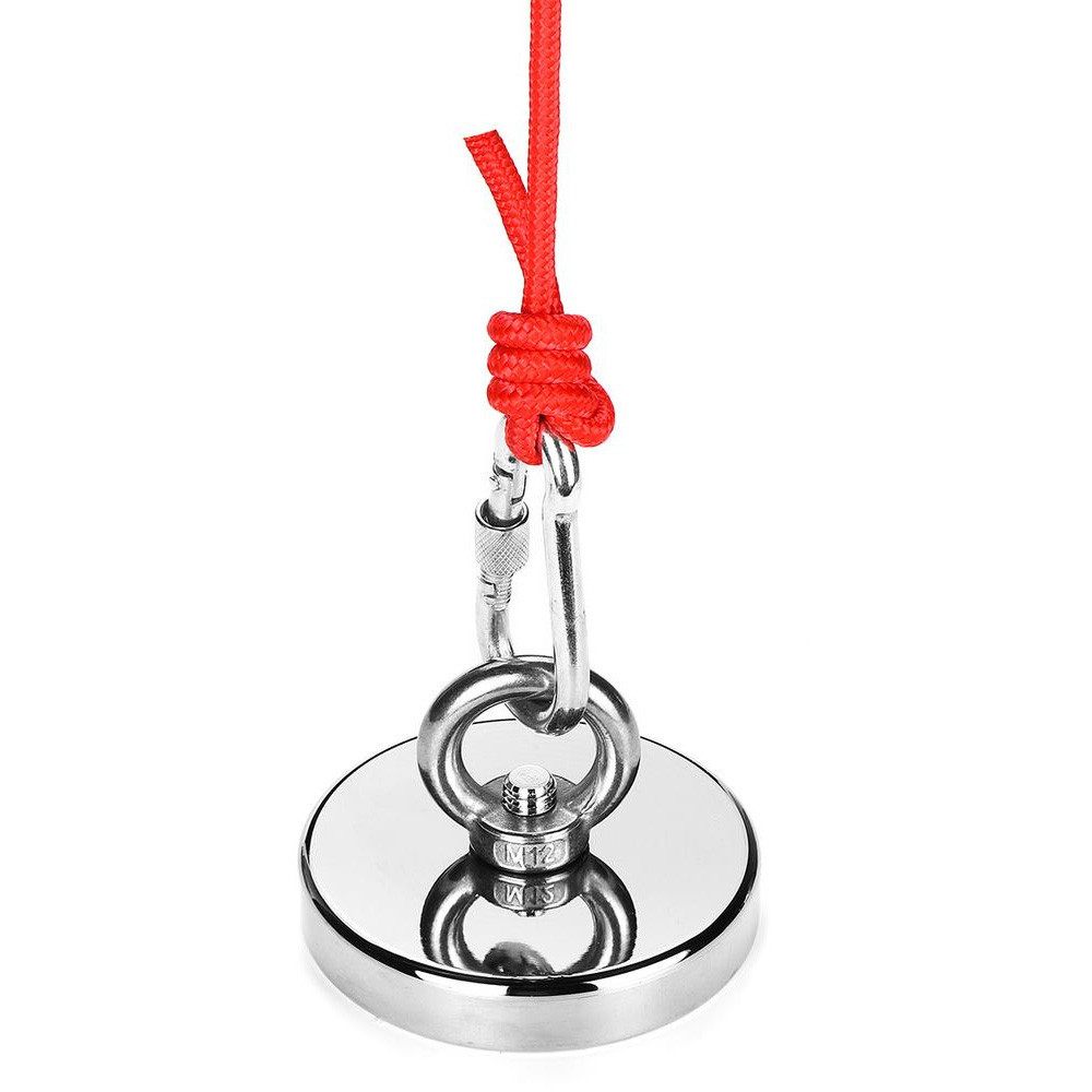 Неодимовий магніт 90мм - 350кг у корпусі із зовнішнім кільцем / Пошуковий магніт / Магніт SBR Київ - фото 7