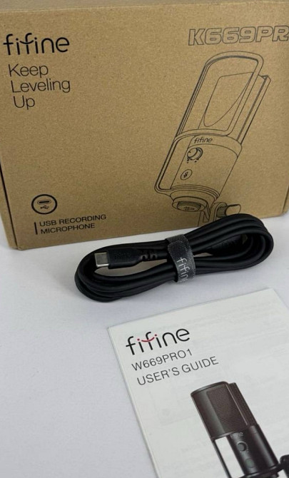 Мікрофон Fifine K669PRO1 геймерський стрімінг микрофон hyperX A8 A6 Київ - фото 2