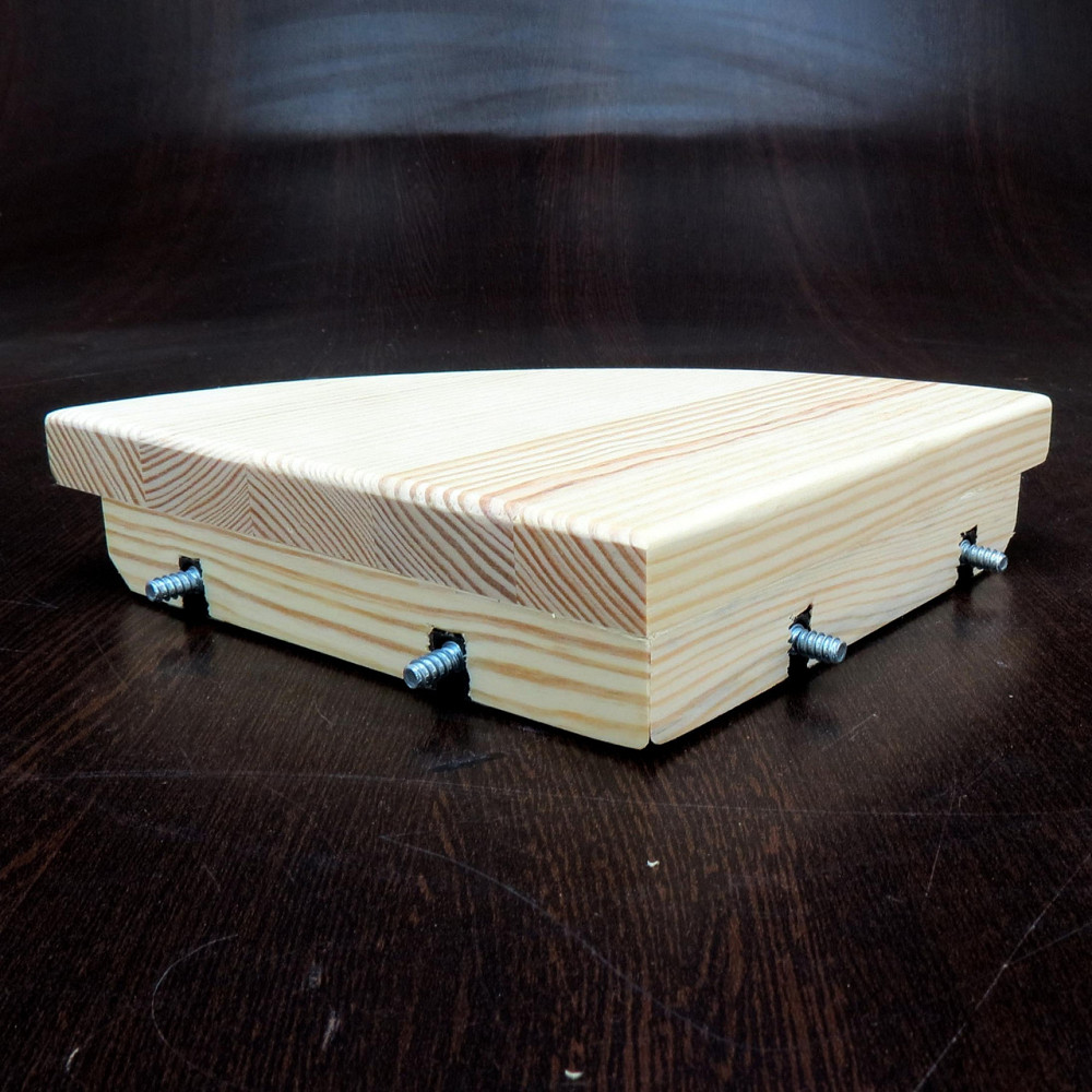 Угловая настенная полка 