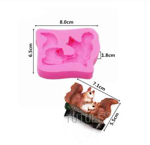 Молд силиконовый Белка 80 на 65 мм розовый Киев