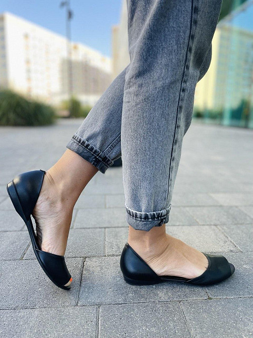 SEE SEVEN Балетки жіночі SEE SEVEN 73 чорні (весна-літо, шкіра натуральна) (3456) лише 37р.38р. Коломия - фото 3