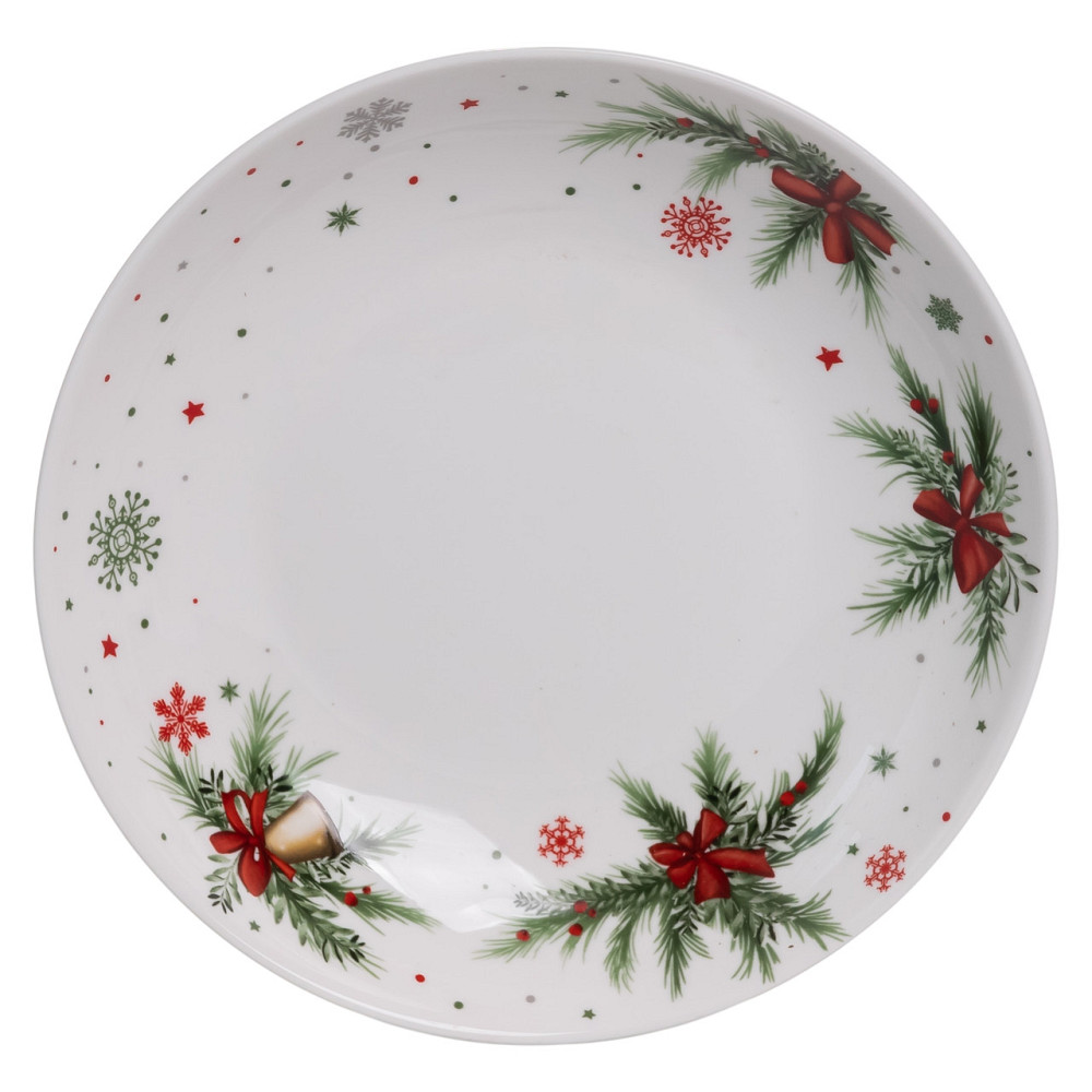 Yiwu Столовий набір посуду тарілок 24 предмети на 6 персон Christmas Tree порцеляновий SG-24 Киев - изображение 4