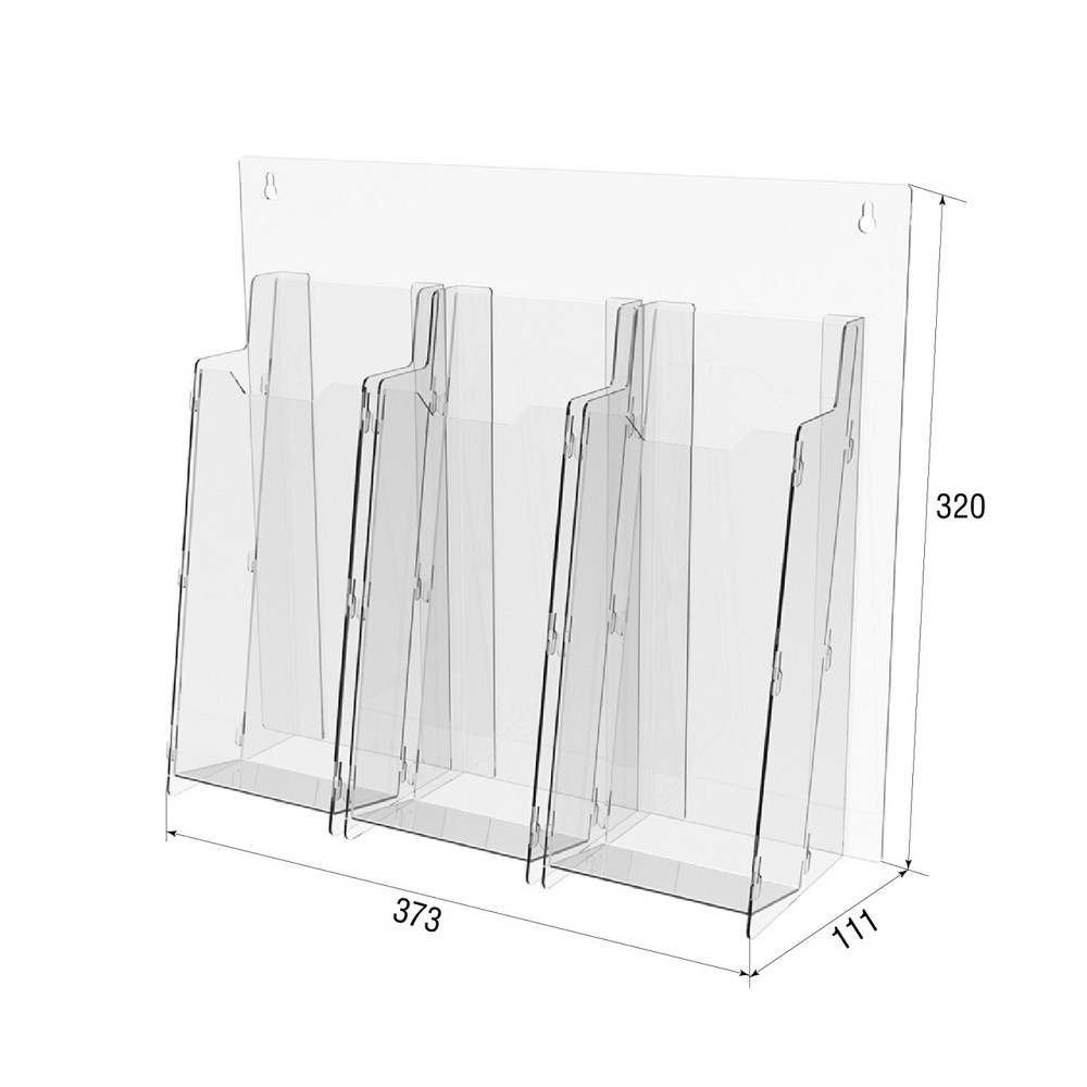 Стенд EKOSTAR під єврофлаєр 100х210мм 3 кишені Київ - фото 3