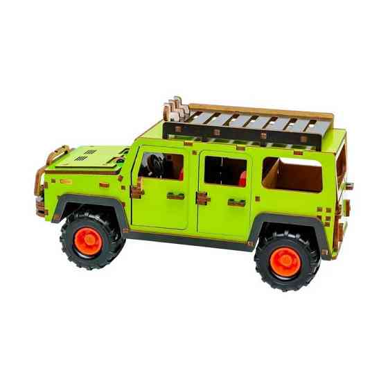 Дерев'яний 3D конструктор "Позашляховик" Puz-00951, 123 деталі Вінниця